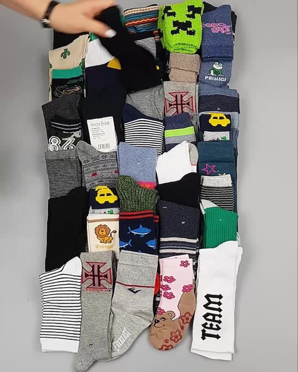 Фотография  619 - Носки дети СТОК зима#5 кг, ЛОТ №4870 оптом в Орле и Орловской области