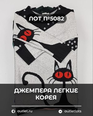 Купить Джемпера легкие Корея#20 шт, ЛОТ №5082 оптом в Орле и Орловской области