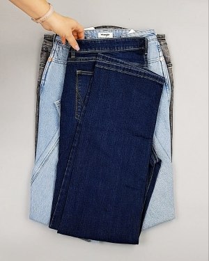 Фотография  818 - Джинсы WRANGLER м/ж#8,1 кг, ЛОТ №7011 оптом в Орле и Орловской области