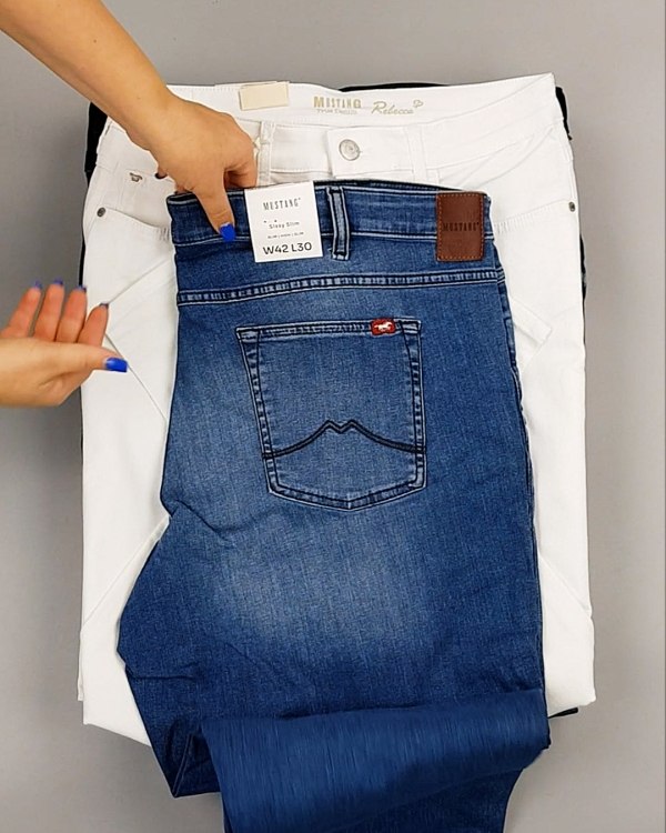 Фотография  425 - Джинсы MUSTANG м/ж#5 кг, ЛОТ №6961 оптом в Орле и Орловской области