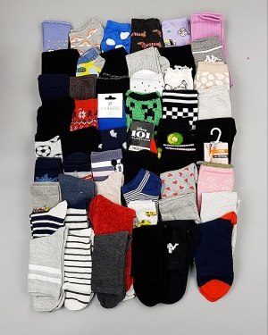 Купить Носки дети СТОК зима#5 кг, ЛОТ №6989 оптом в Орле и Орловской области