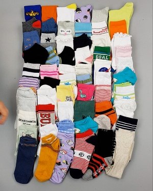 Купить Носки дети СТОК лето#5 кг, ЛОТ №6992 оптом в Орле и Орловской области