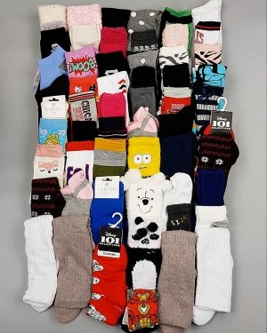 Купить Носки дети СТОК зима#5 кг, ЛОТ №6986 оптом в Орле и Орловской области