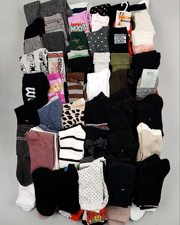 Фотография  854 - Носки дети СТОК зима#5 кг, ЛОТ №6986 оптом в Орле и Орловской области