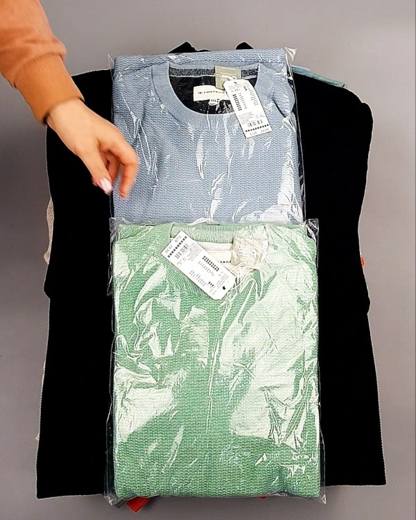 Фотография  717 - Джемпера легкие мужские TOM TAILOR 124#8,7 кг, ЛОТ №7606 оптом в Орле и Орловской области