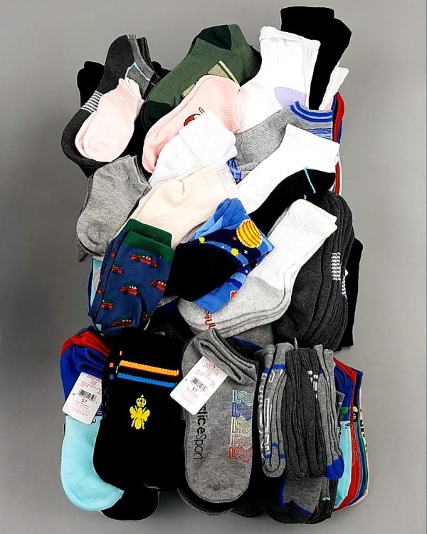 Фотография  916 - Носки дети лето CAN 084#5 кг, ЛОТ №8000 оптом в Орле и Орловской области