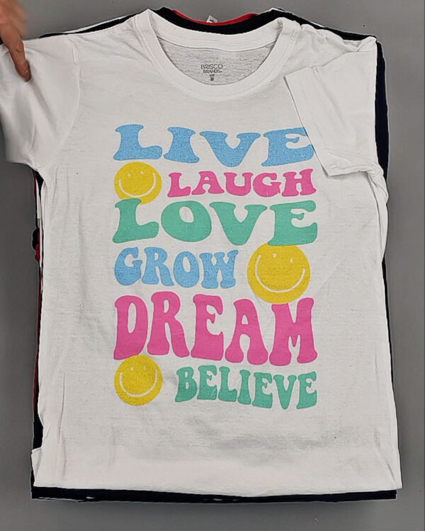 Фотография  697 - Футболки м/ж (Printed T-Shirts New)#5 кг, ЛОТ №8913 оптом в Орле и Орловской области