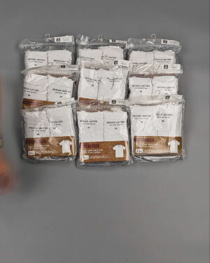 Фотография  834 - Футболка белая муж Корея 085#5 кг оптом в Орле и Орловской области