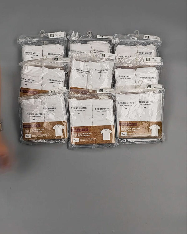 Фотография  642 - Футболка белая муж Корея 085#5 кг оптом в Орле и Орловской области