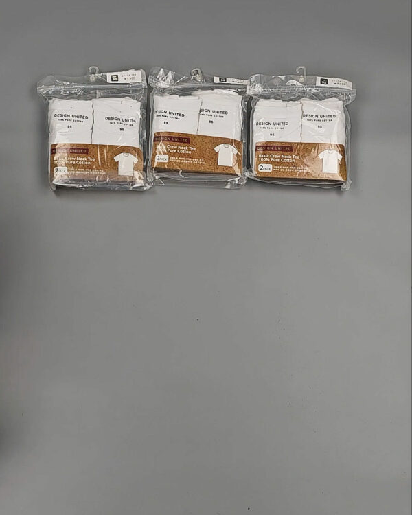 Фотография  382 - Футболка белая муж Корея 085#5 кг оптом в Орле и Орловской области